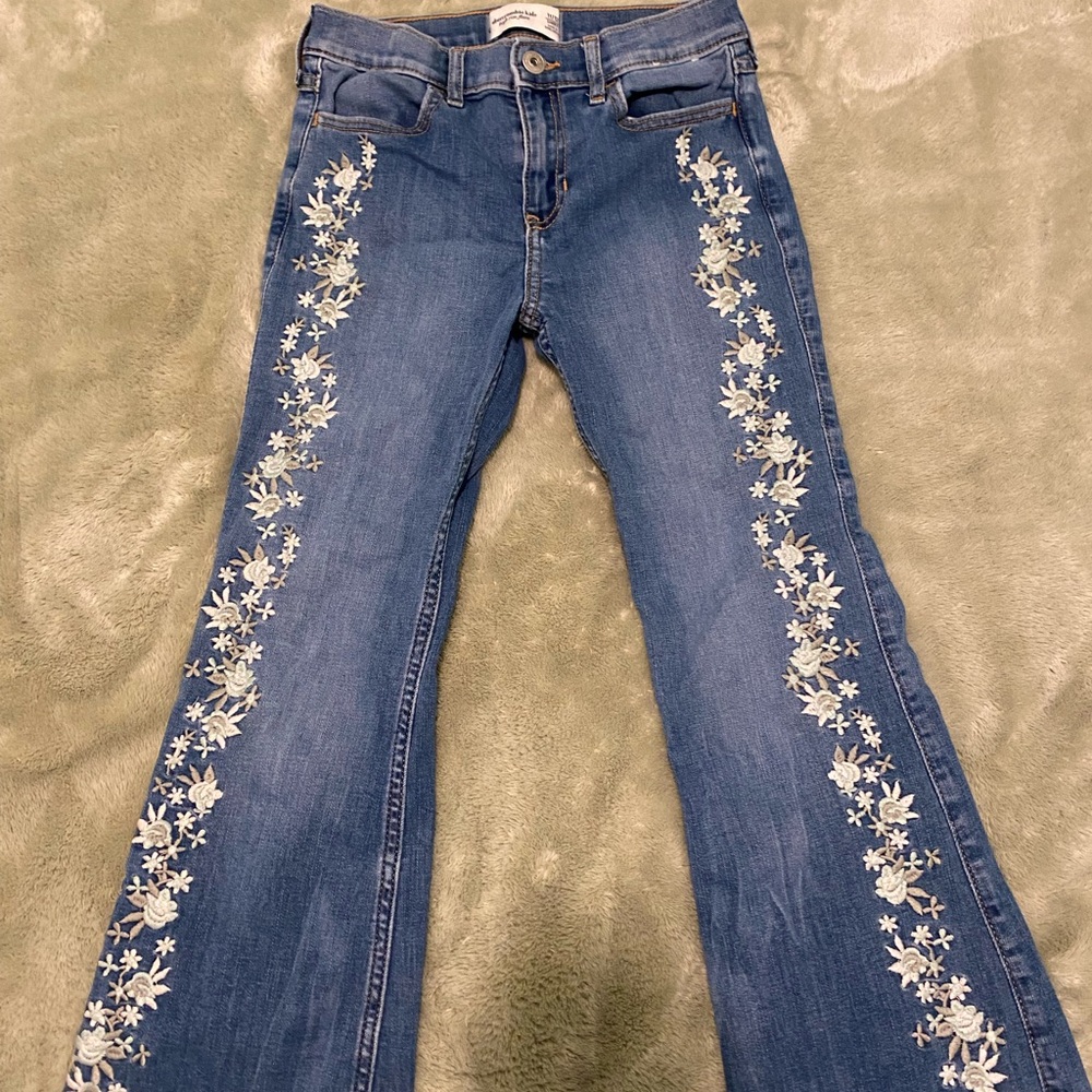 Embroidered Abercrombie Jeans